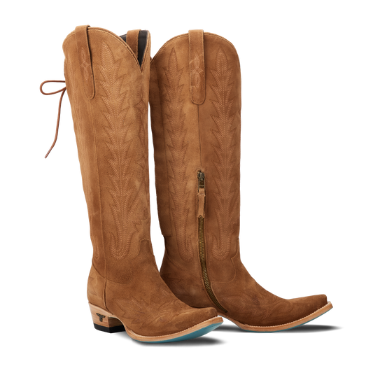 Lexington Knee High Corset - Toffee Suede