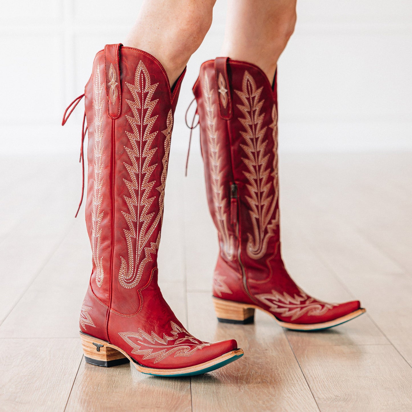 Lexington Knee High Corset - Smoldering Ruby