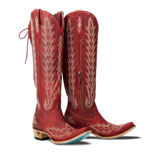 Smoldering Ruby Lexington Knee High Boots