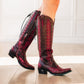Lexington Knee High Corset - Black Cherry