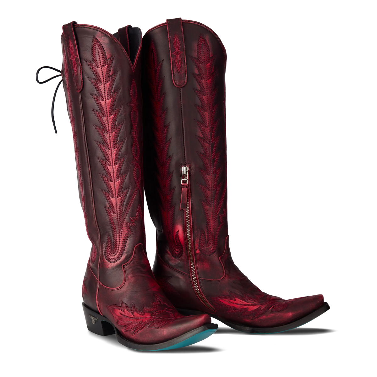 Lexington Knee High Corset in Black Cherry