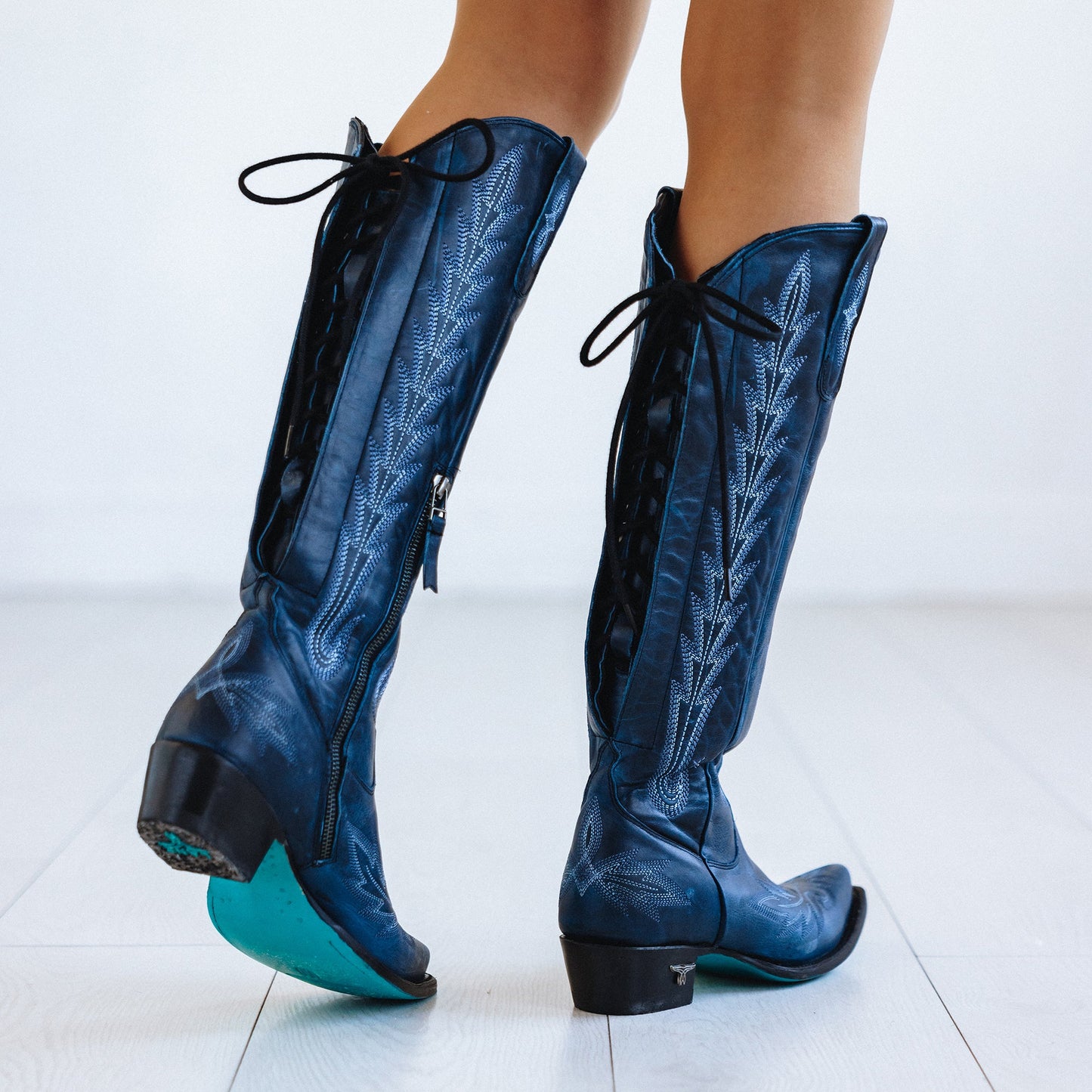 Lexington Knee High Corset - Midnight Navy