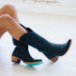 Emma Jane Boot - Navy Suede