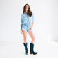Emma Jane Boot - Navy Suede