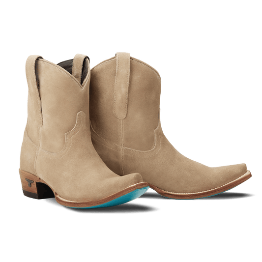 Emma Jane Bootie in Latte Suede