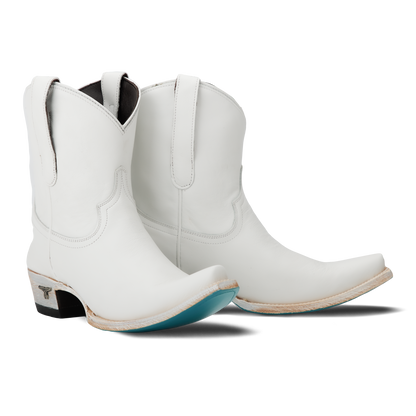 White Emma Jane Booties by Matthew White