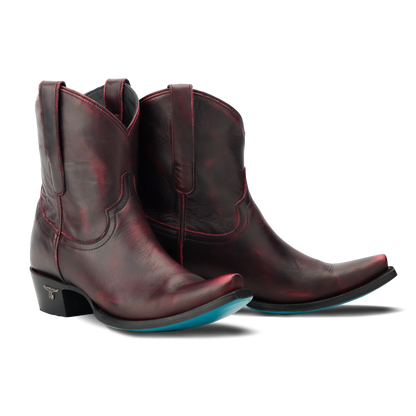 Emma Jane Bootie Black Cherry Cowboy Boots