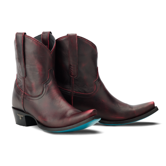 Emma Jane Bootie Black Cherry Cowboy Boots
