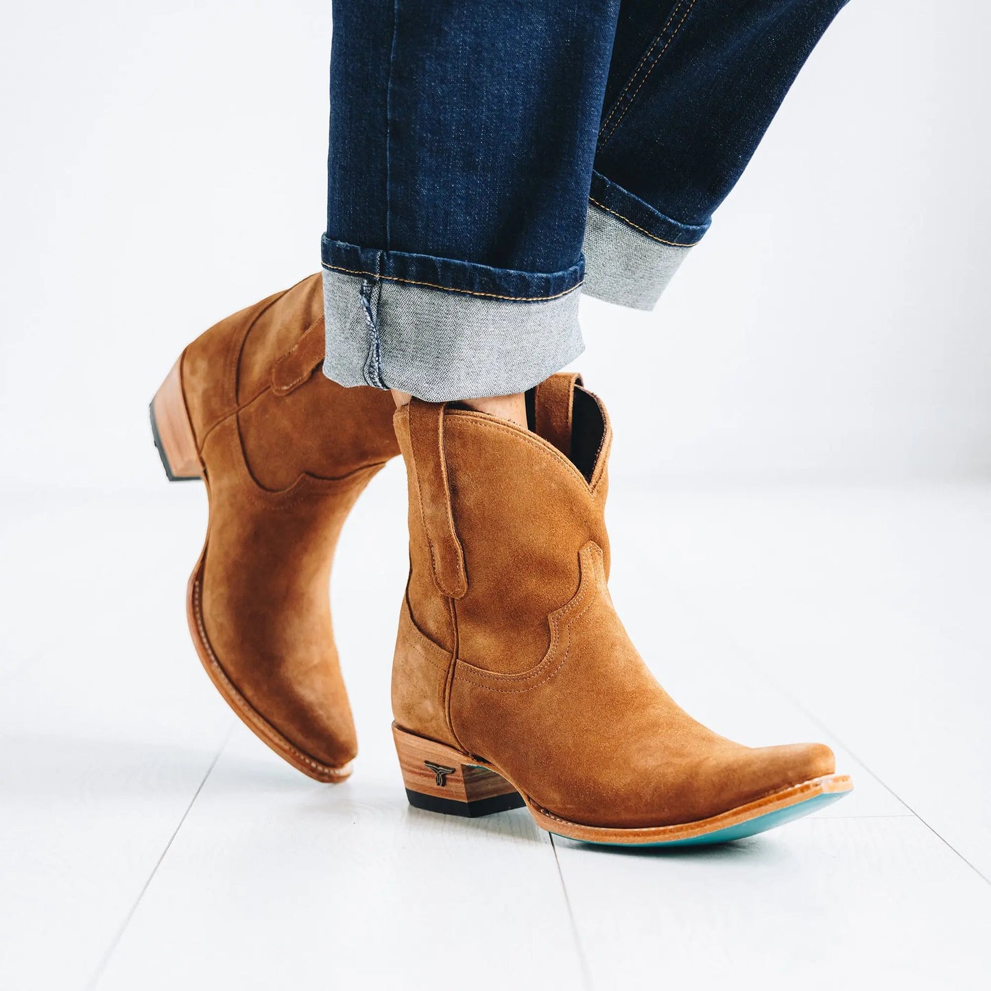 Emma Jane Bootie - Toffee Suede