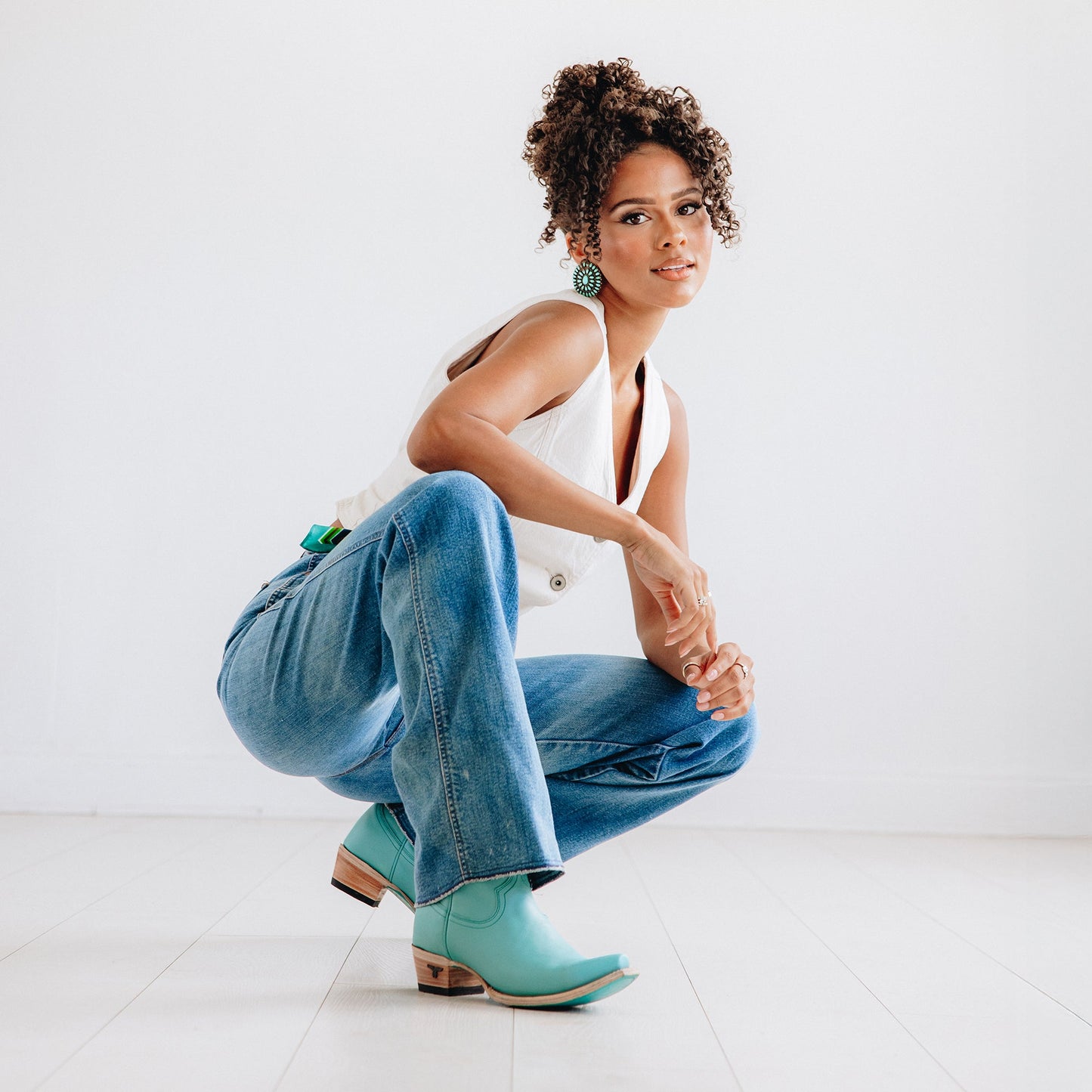 Emma Jane Bootie - Turquoise Blaze