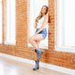 Emma Jane Bootie - Washed Denim