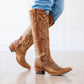 Sandaga Desert Clay Knee High Cowboy Boots by Lane | Bourbon Cowgirl