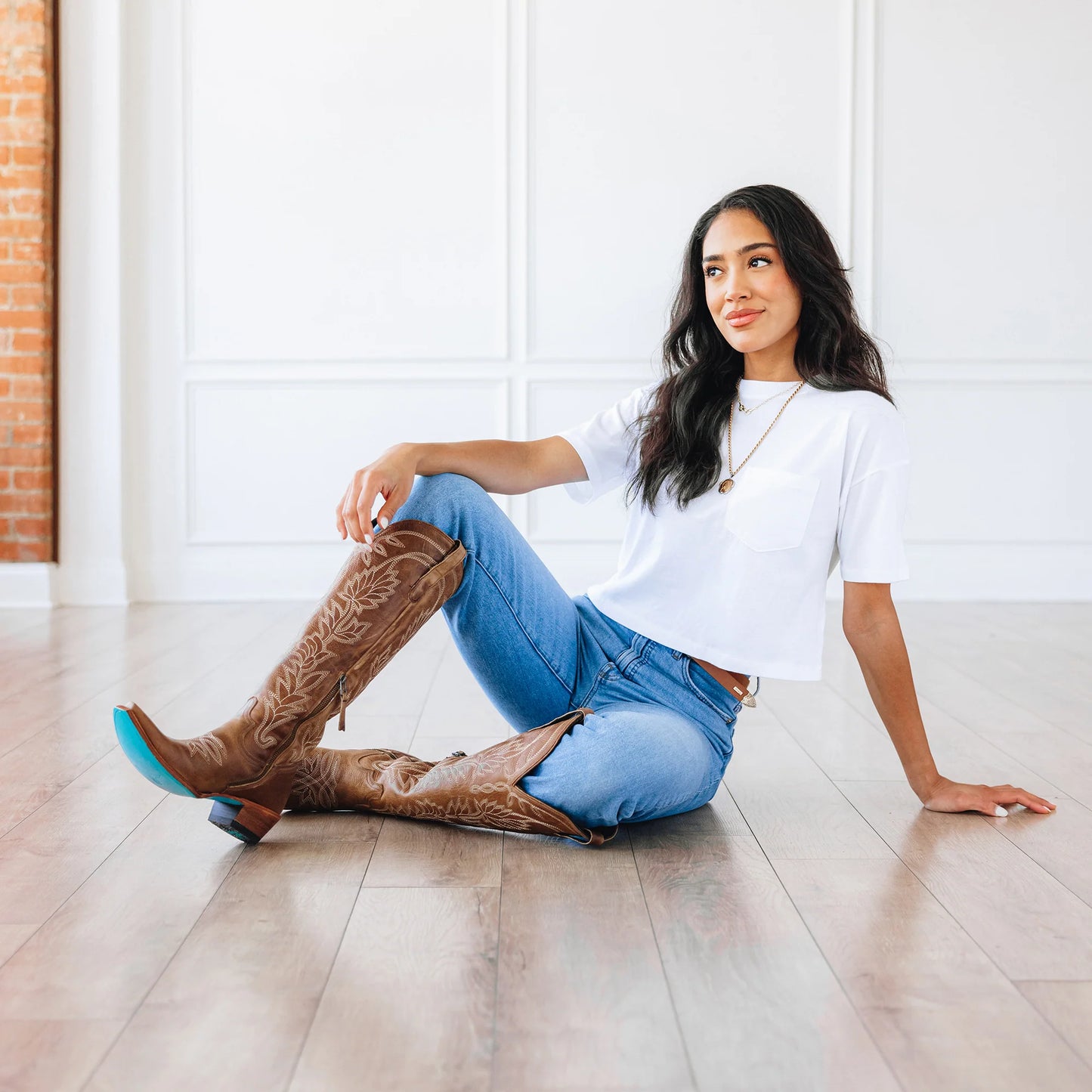 Sandaga Desert Clay Knee High Cowboy Boots by Lane | Bourbon Cowgirl