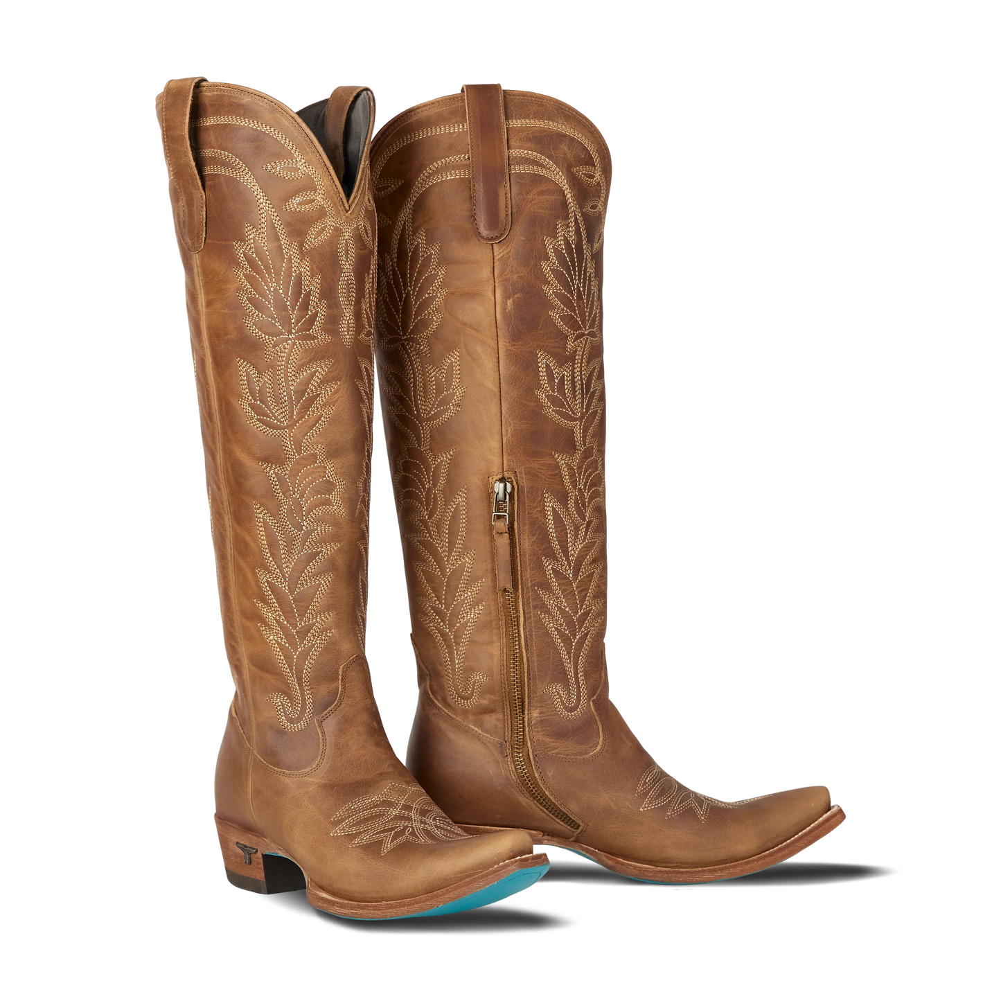 Sandaga Desert Clay Knee High Cowboy Boots by Lane | Bourbon Cowgirl