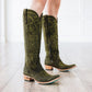 Sandaga Knee High - Olive Suede