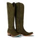 Sandaga Knee High - Olive Suede