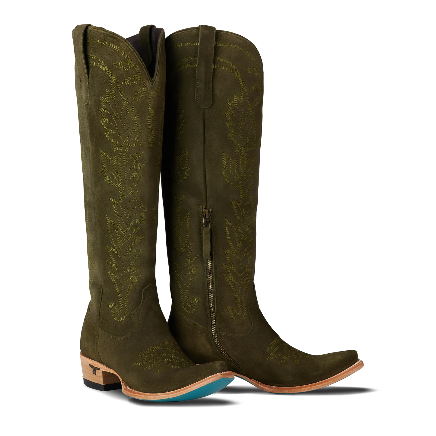 Sandaga Knee High - Olive Suede