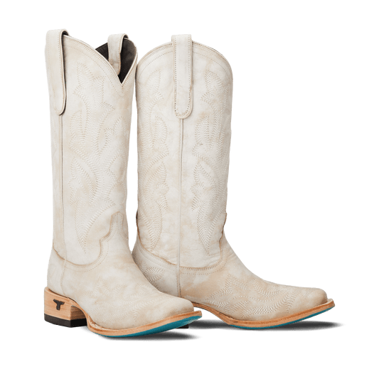 Saratoga Square Ceramic Crackle Cowboy Boots