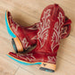 Saratoga Square Boot - Smoldering Ruby