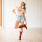 Saratoga Square Boot - Smoldering Ruby