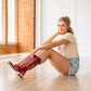 Saratoga Square Boot - Smoldering Ruby