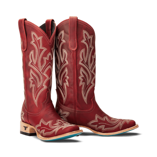 Smoldering Ruby Saratoga Square Cowboy Boots