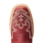 Smoldering Ruby Saratoga Square Toe Boot