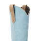 Saratoga Square Boot - Latte Suede and Powder Blue