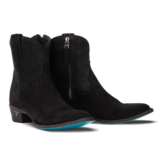 Plain Jane Bootie - Soft Black Suede