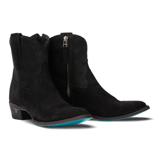 Plain Jane Bootie - Soft Black Suede
