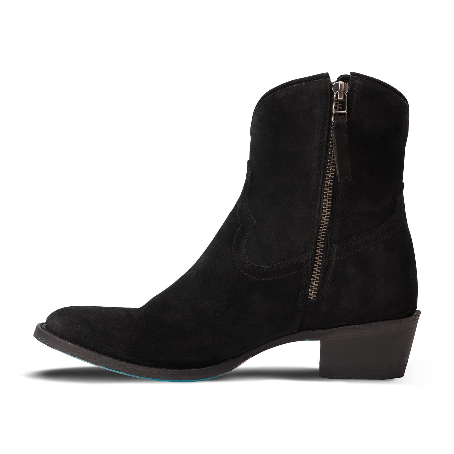 Plain Jane Bootie - Soft Black Suede