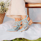 Robin Cut Out Slingback Mule - Powder Blue