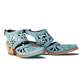 Robin Cut Out Slingback Mule - Powder Blue