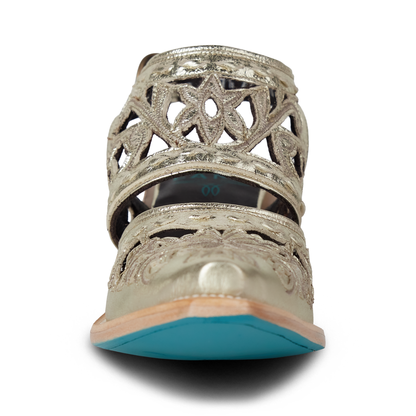 Robin Cut Out Slingback Mule - Champagne Metallic
