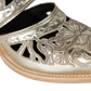 Robin Cut Out Slingback Mule - Champagne Metallic