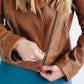 Basic Biker Jacket - Desert Clay Brown Leather