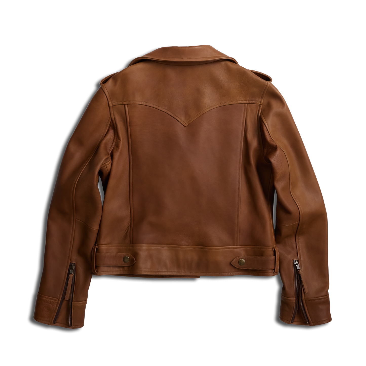 Basic Biker Jacket - Desert Clay Brown Leather