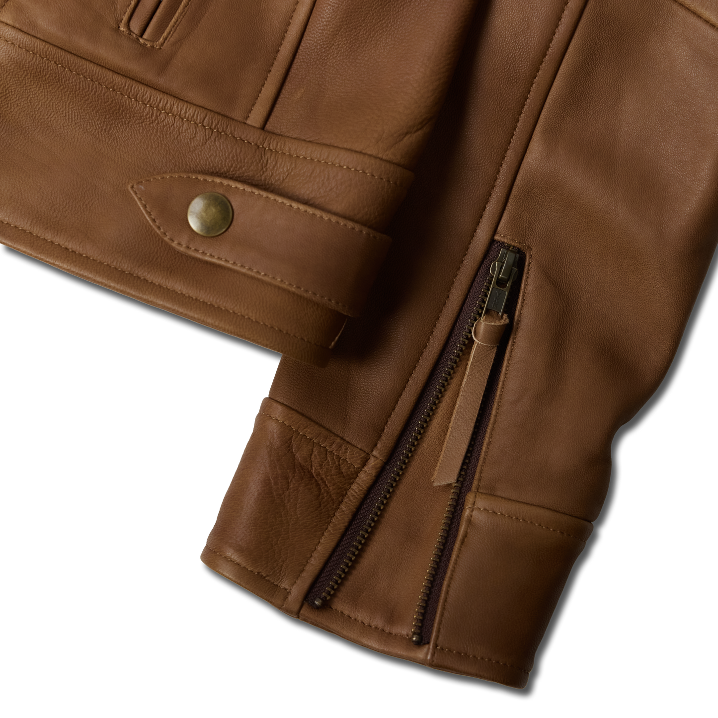 Basic Biker Jacket - Desert Clay Brown Leather
