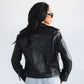 Basic Biker Jacket - Jet Black Leather by Lane
