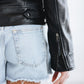 Basic Biker Jacket - Jet Black Leather by Lane