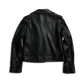 Basic Biker Jacket - Jet Black Leather by Lane