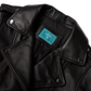 Basic Biker Jacket - Jet Black Leather by Lane