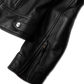 Basic Biker Jacket - Jet Black Leather by Lane
