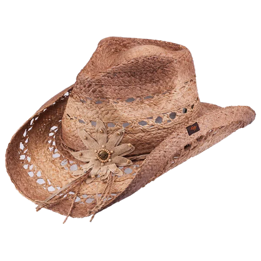 Mallorie Brown Cowboy Hat by Peter Grimm - Bourbon Cowgirl