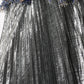 Metallic Silver Coated Pleat Maxi Skirt at Bourbon Cowgirl