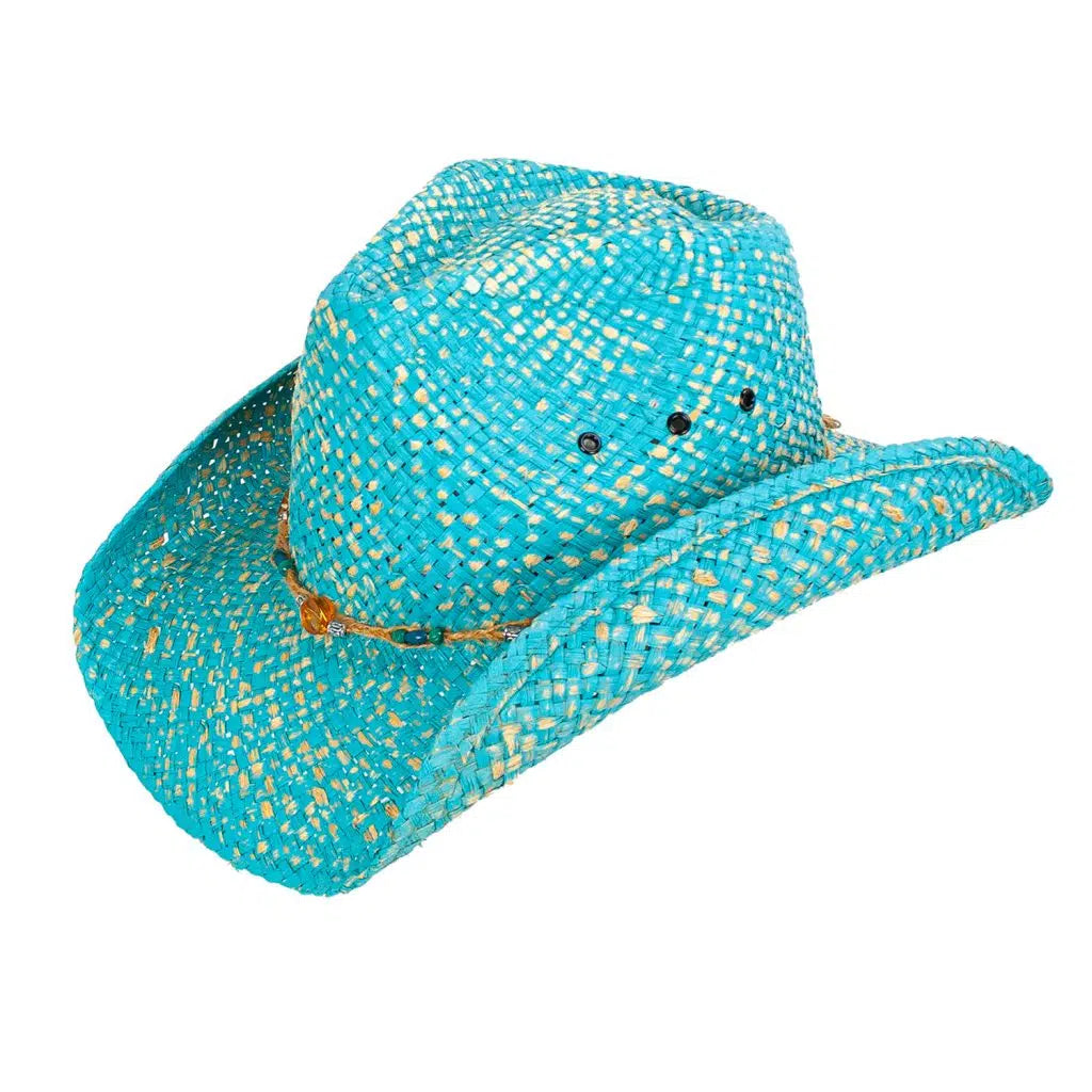 Mimosa Turquoise Cowboy Hat by Peter Grimm - Bourbon Cowgirl