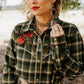 Plaid Petal Rodeo Button Up