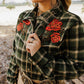 Plaid Petal Rodeo Button Up