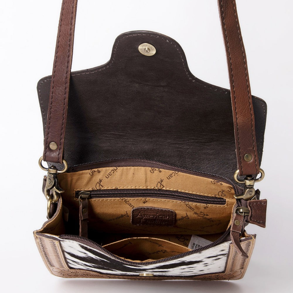 American Darling Cross Body Hair On-Genuine Leather Western Women Bag Handbag Purse