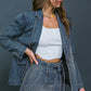 GIVE IT YOUR ALL DENIM BLAZER